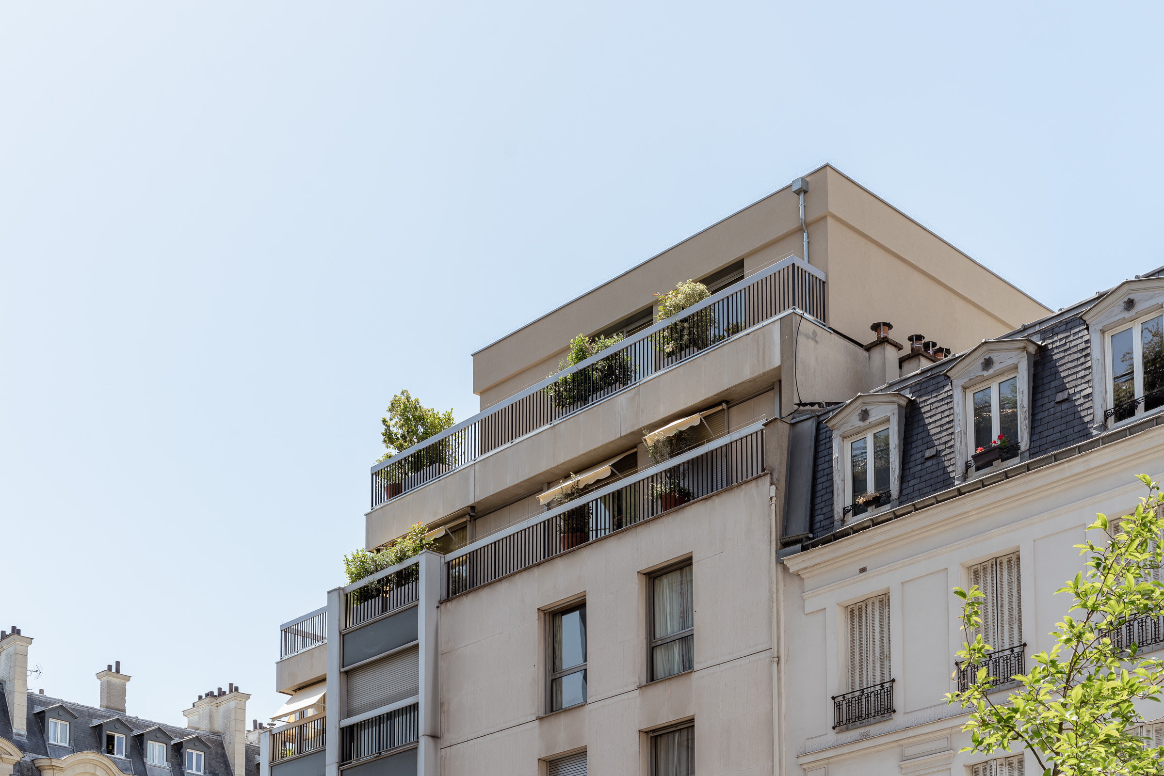 Surélévation Immeuble & Création Terrasse Paris 16 | RM Architecte RAM_Boulanvilliers_0037